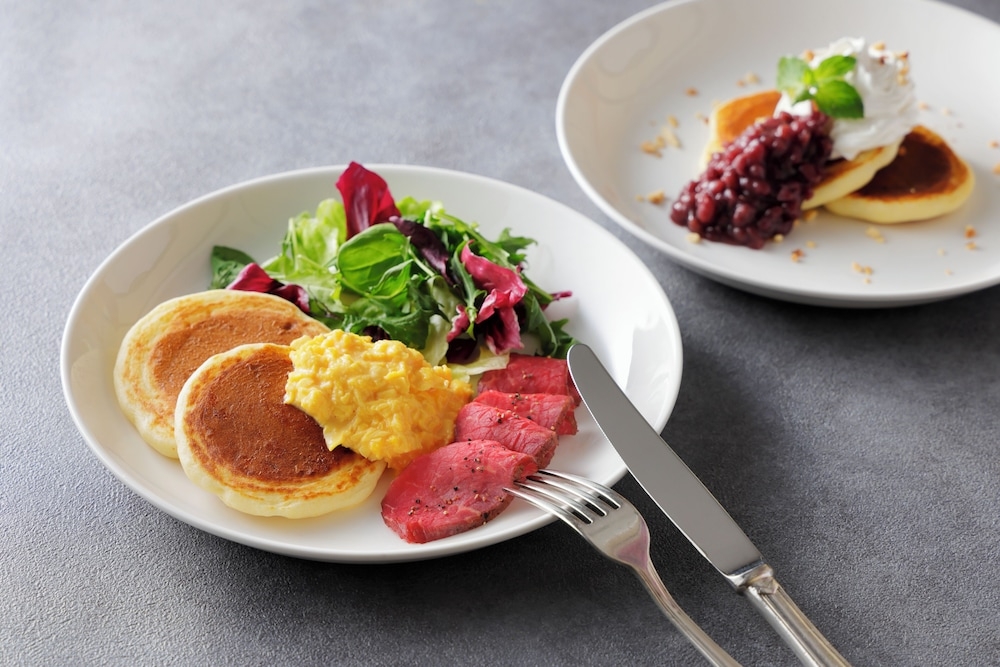 뷔페 아침 식사