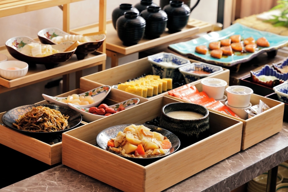 뷔페 아침 식사