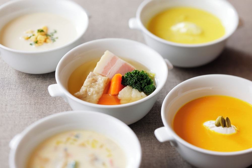 뷔페 아침 식사