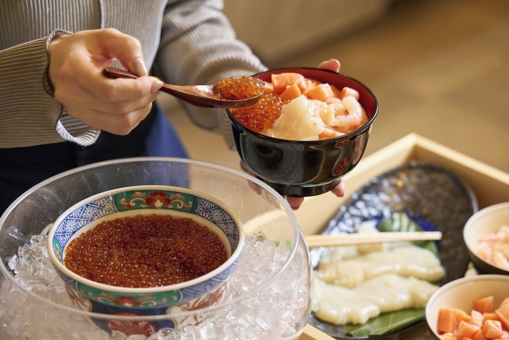 뷔페 아침 식사