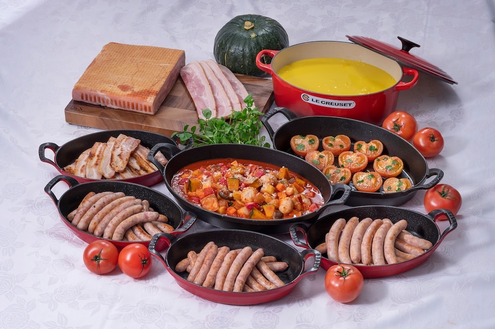 뷔페 아침 식사