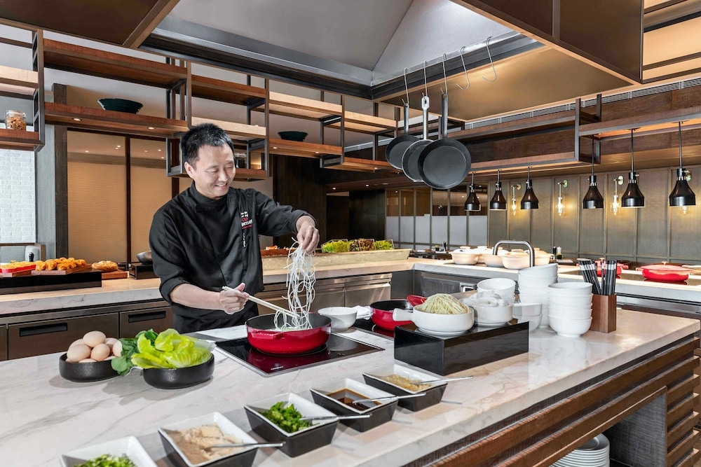 뷔페 아침 식사