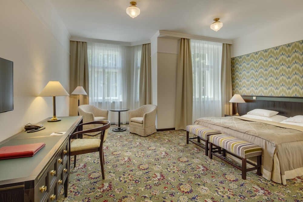 숙박 시설에서 보는 시내 전망