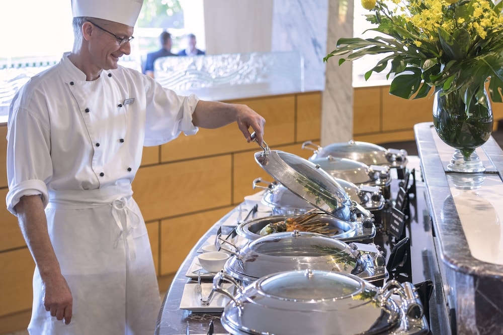 뷔페 아침 식사