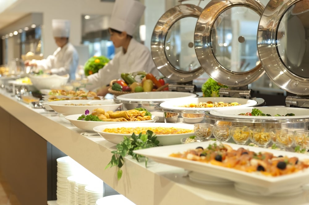 뷔페 아침 식사