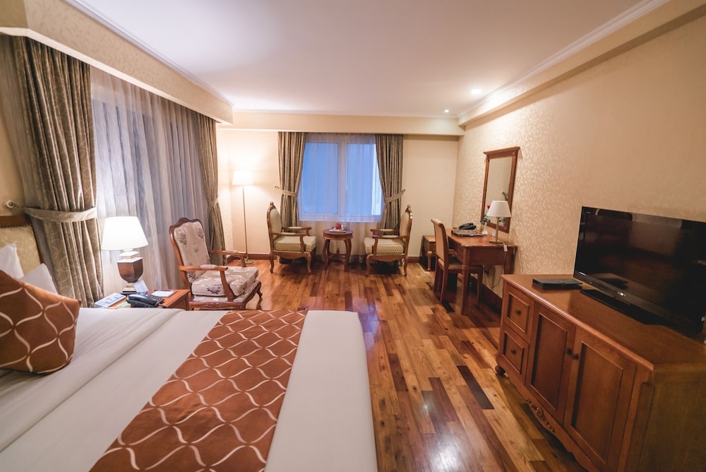 숙박 시설에서 보는 시내 전망