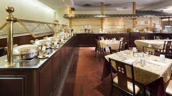 뷔페 아침 식사