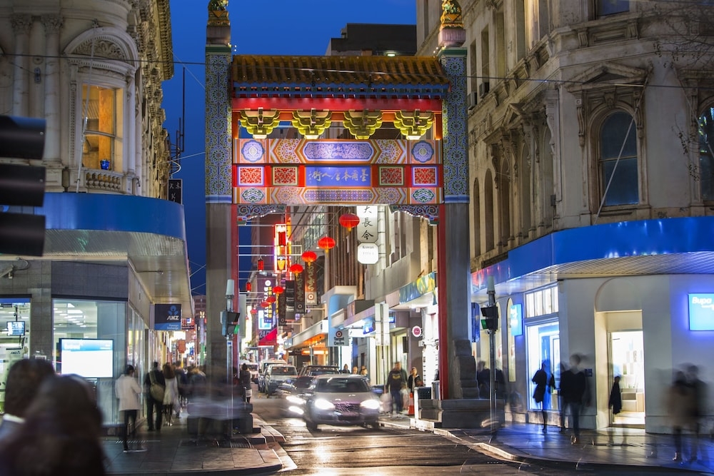 숙박 시설에서 보는 주변 전망