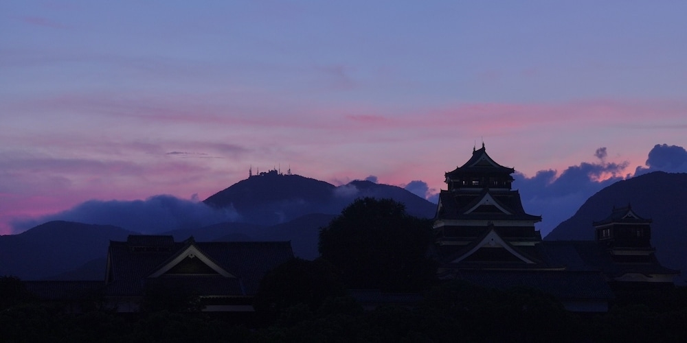 숙박 시설에서 보는 시내 전망