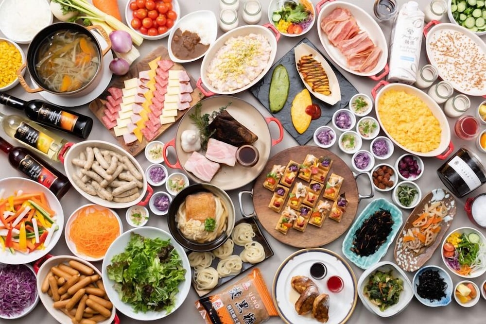 뷔페 아침 식사