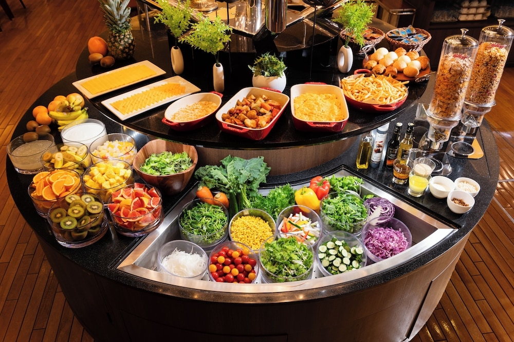 뷔페 아침 식사