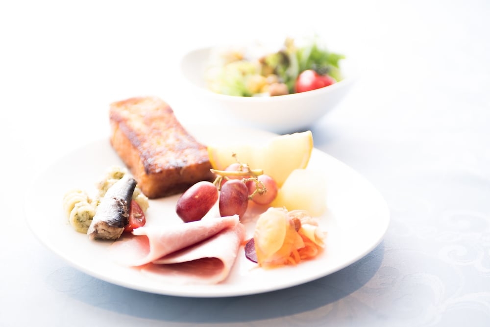 뷔페 아침 식사