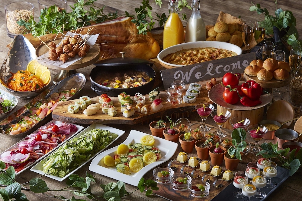 뷔페 아침 식사