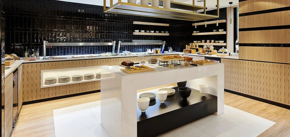 뷔페 아침 식사