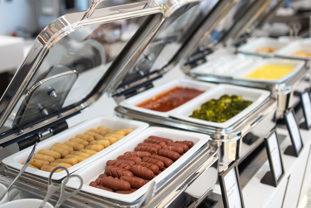 뷔페 아침 식사