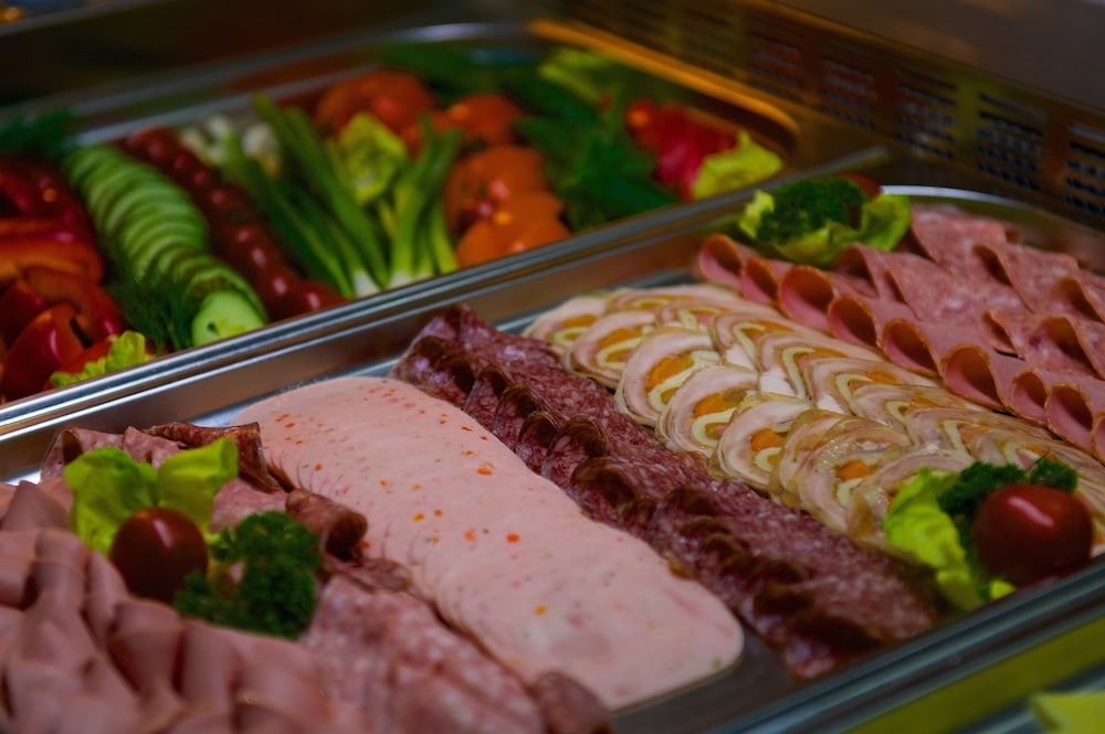 뷔페 아침 식사