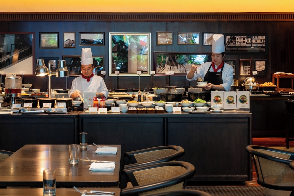 뷔페 아침 식사