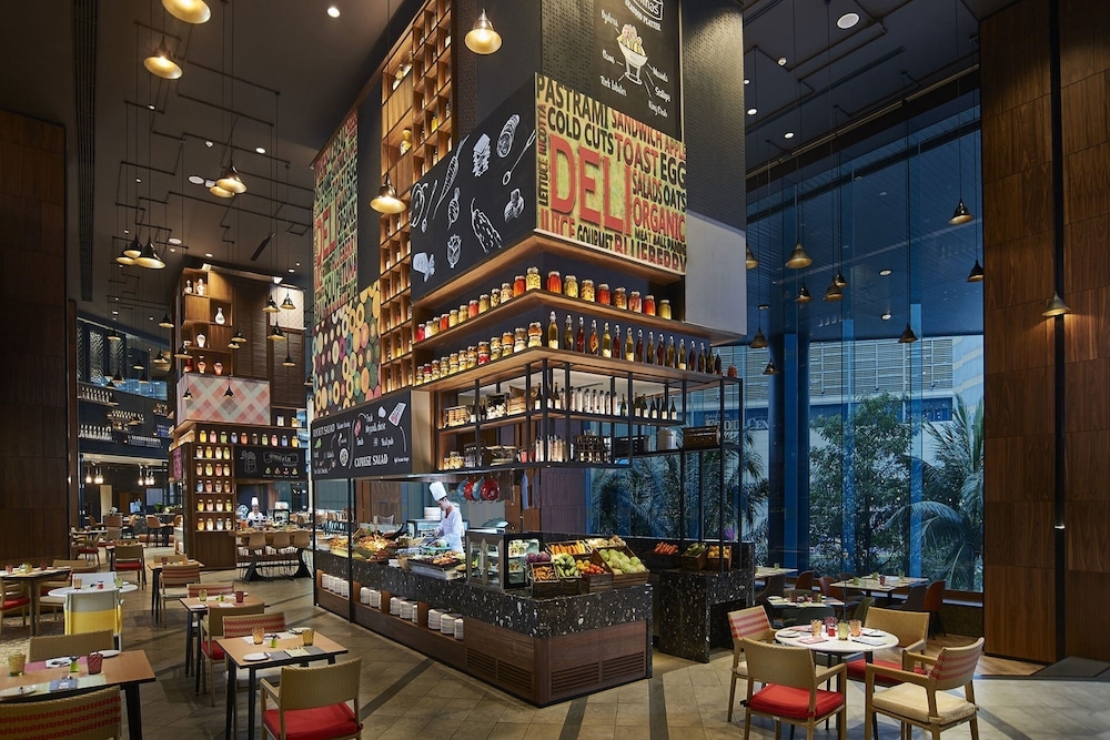 뷔페 아침 식사