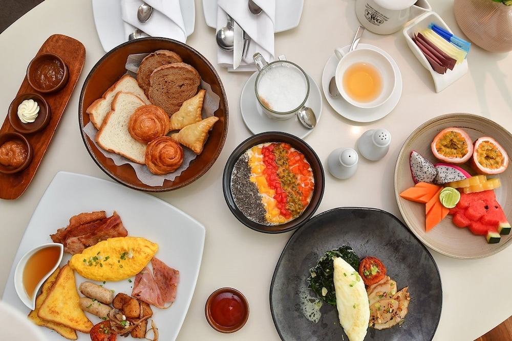 뷔페 아침 식사