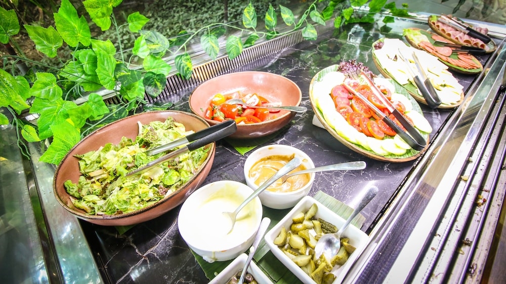 뷔페 아침 식사