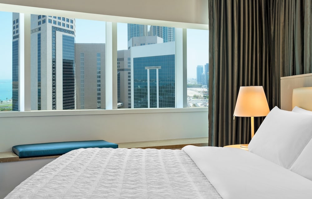 숙박 시설에서 보는 시내 전망