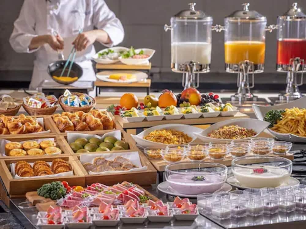 뷔페 아침 식사
