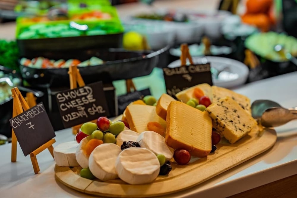 뷔페 아침 식사