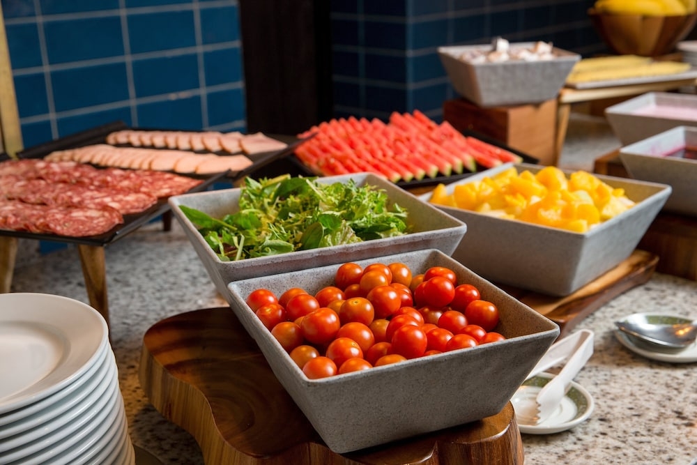 뷔페 아침 식사