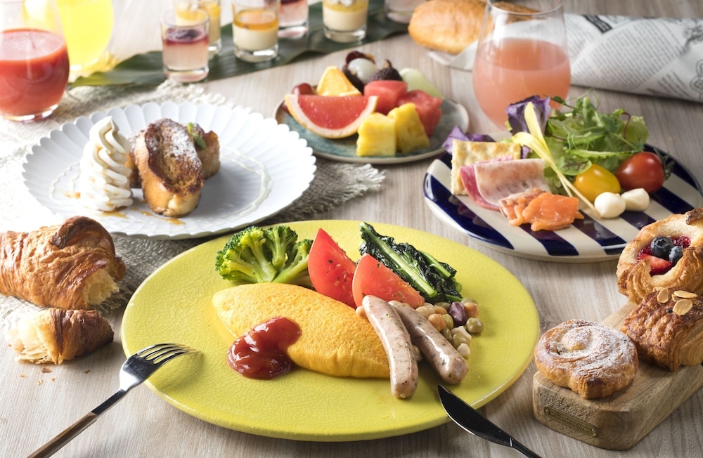 뷔페 아침 식사