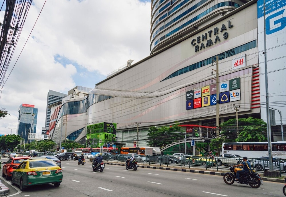 숙박 시설에서 보는 시내 전망