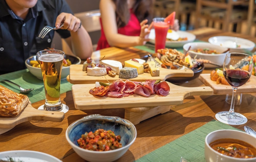 뷔페 아침 식사