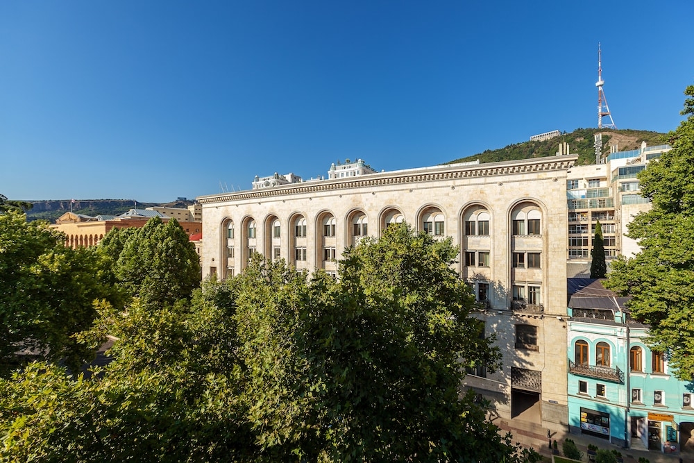 숙박 시설에서 보는 시내 전망