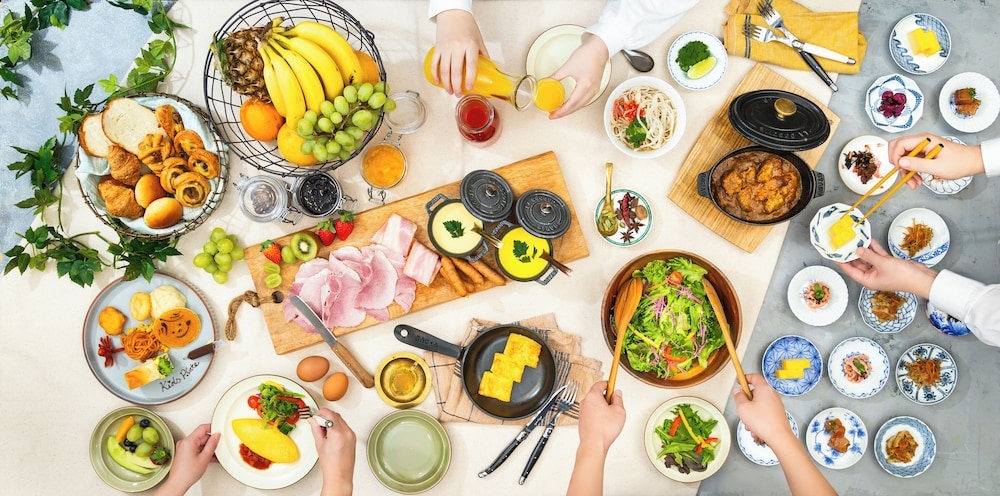 뷔페 아침 식사