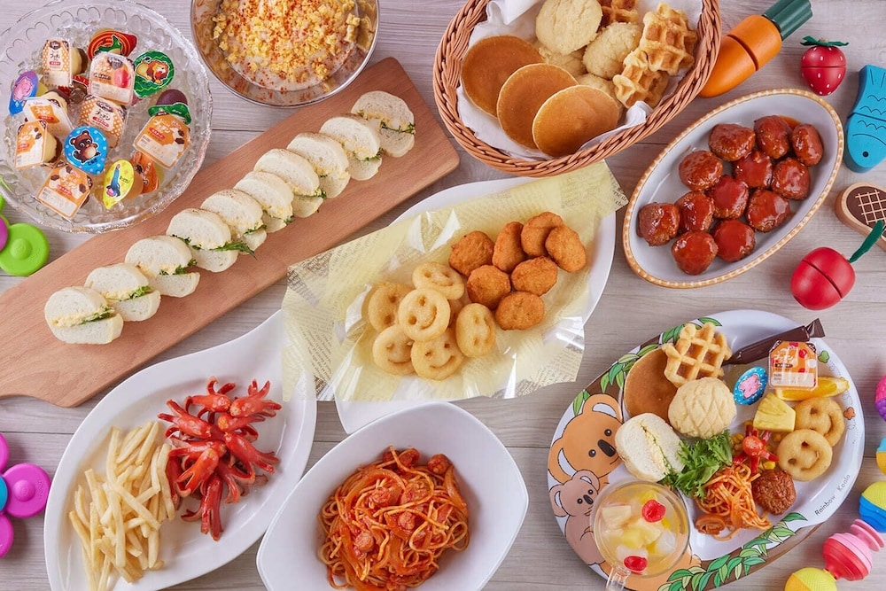 뷔페 아침 식사