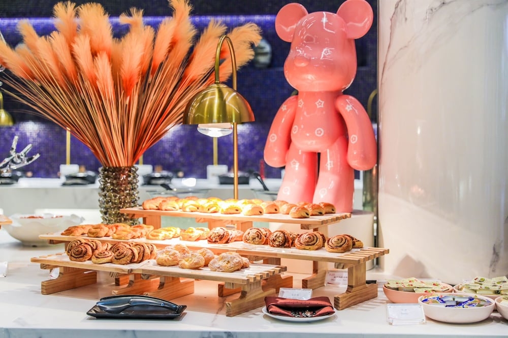 뷔페 아침 식사