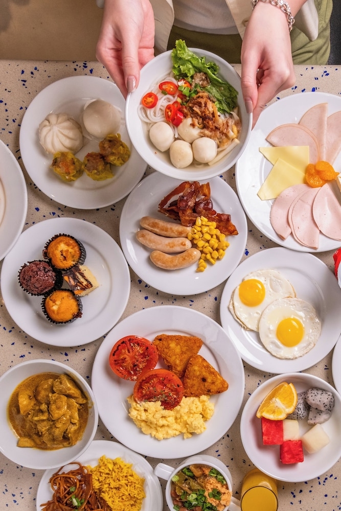 뷔페 아침 식사