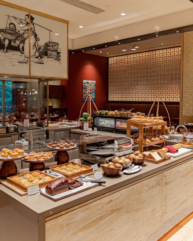 뷔페 아침 식사