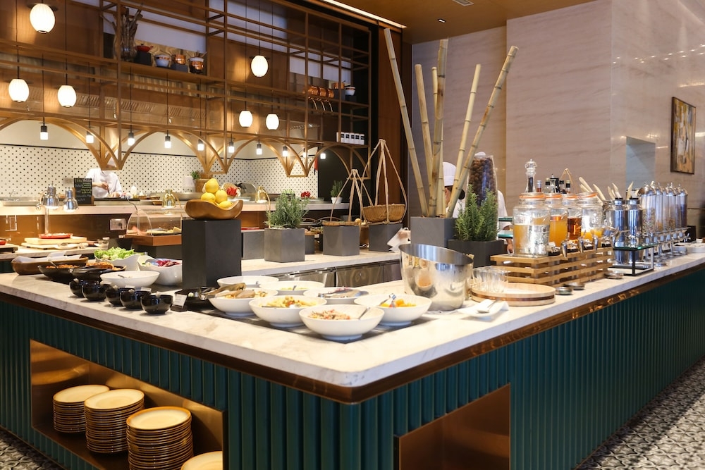 뷔페 아침 식사