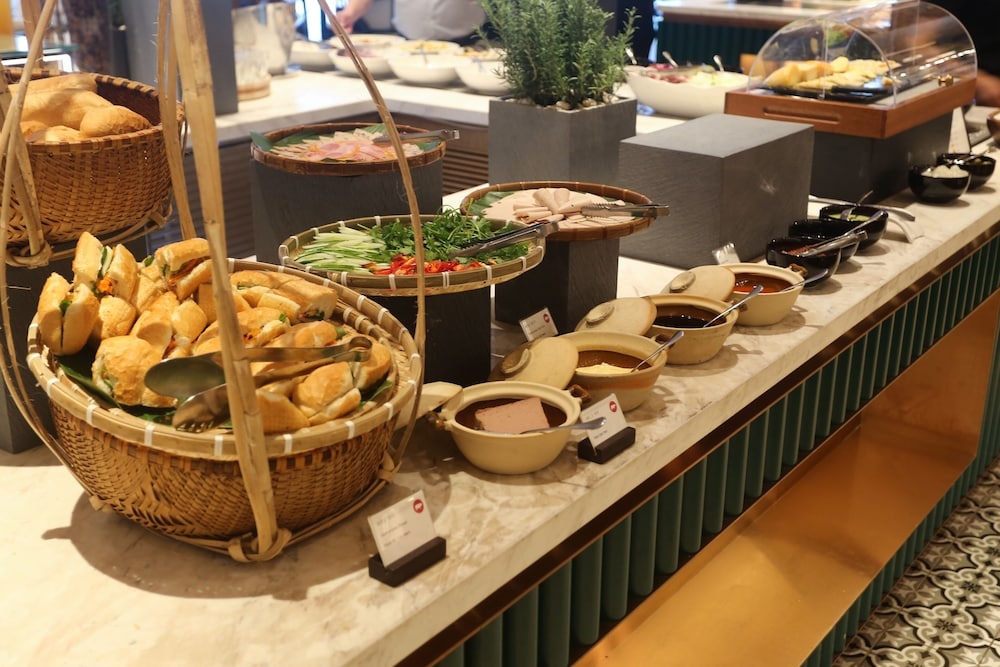 뷔페 아침 식사