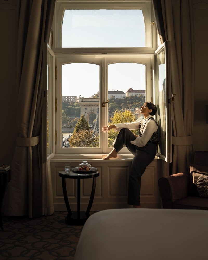 숙박 시설에서 보는 시내 전망