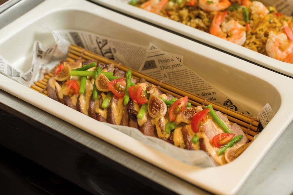 뷔페 아침 식사