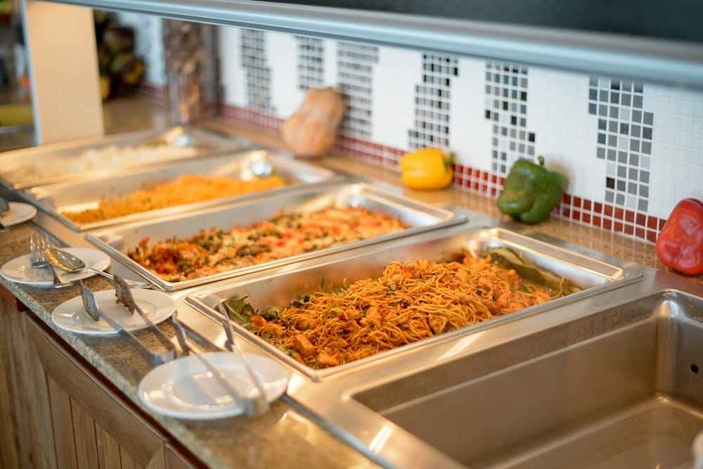 뷔페 아침 식사