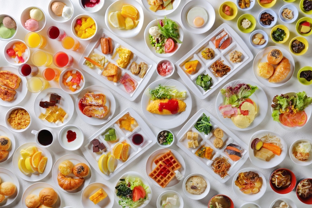 뷔페 아침 식사