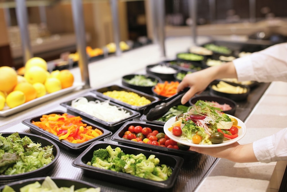 뷔페 아침 식사