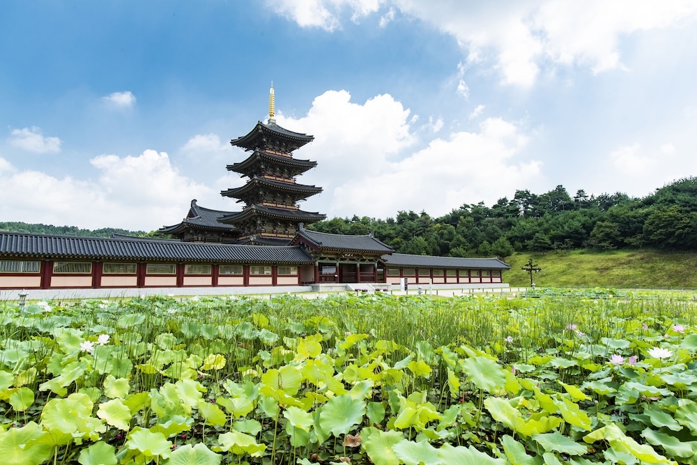 숙박 시설에서 보는 주변 전망