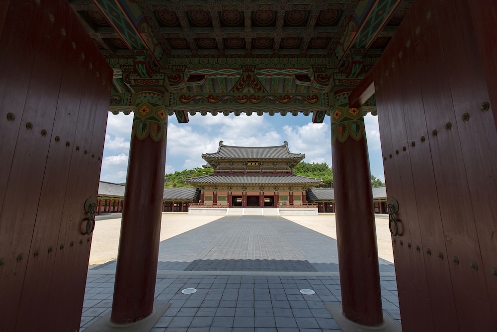 숙박 시설에서 보는 주변 전망