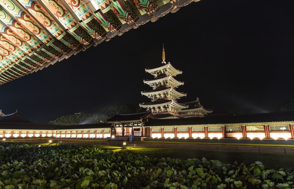 숙박 시설에서 보는 주변 전망