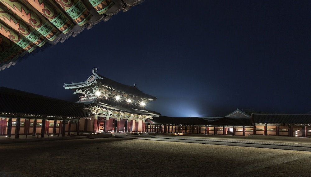 숙박 시설에서 보는 주변 전망