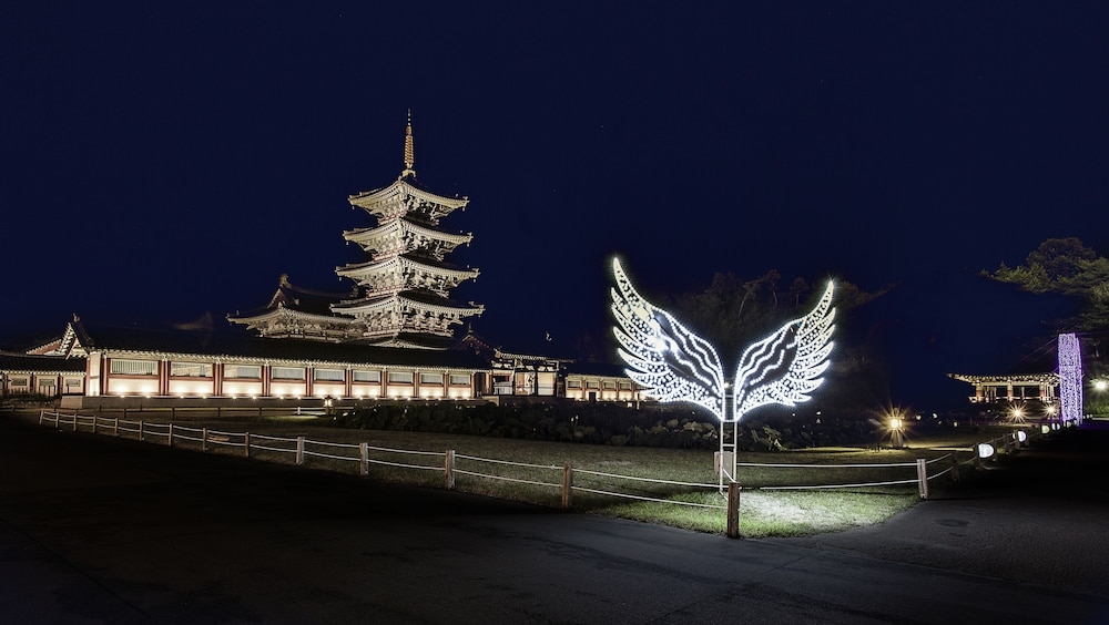 숙박 시설에서 보는 주변 전망