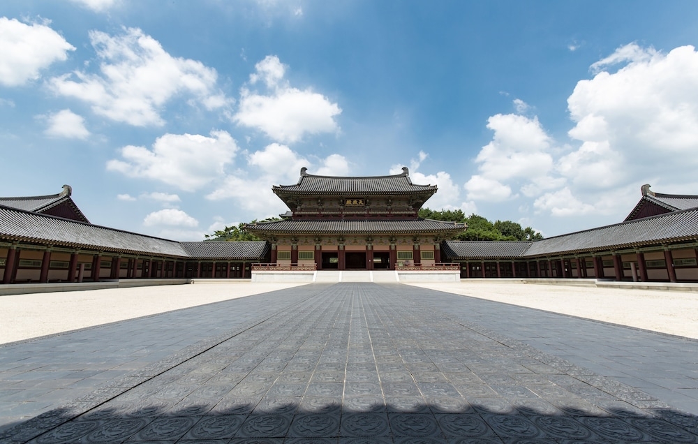 숙박 시설에서 보는 주변 전망